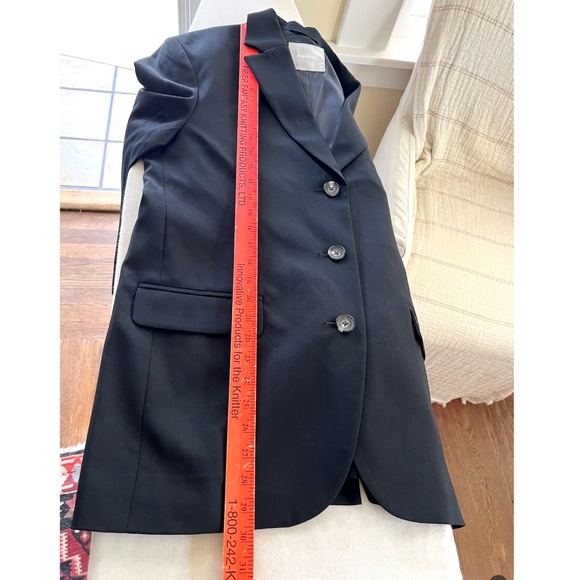 EVERLANE The '80's Italian Wool Blend Oversized 3-Button Blazer in Black - 4 - Picture 10 of 11